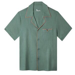 Tombolo Solid Green Linen Shirt - SOLD OUT